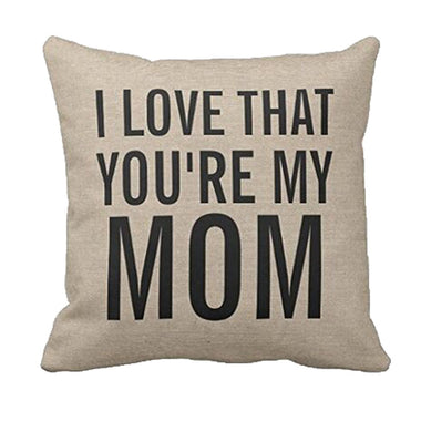 Love Mom Printed Pillow Case